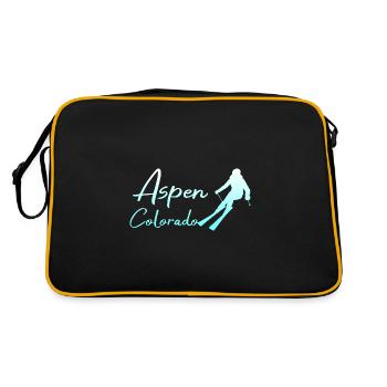 Aspen Colorado - Retro Bag - black/gold - Back