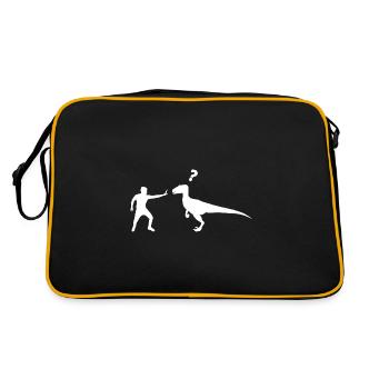 Dinosaures Velociraptor - Sac Retro - noir/or - Dos