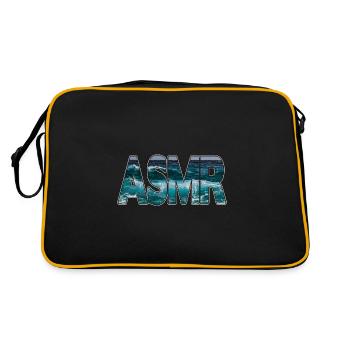 ASMR Waves Sea - Retro Bag - black/gold - Back