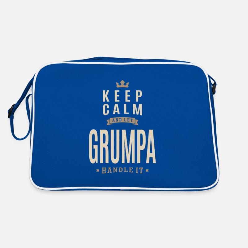 Keep Calm Grumpa Retro Tasche