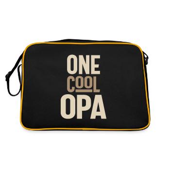 Un Cool Opa - Sac Retro - noir/or - Dos