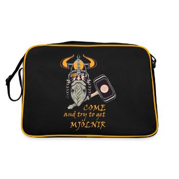 Essayez d’obtenir Mjölnir - Sac Retro - noir/or - Dos