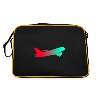Airplane - Retro Bag - black/gold - Back