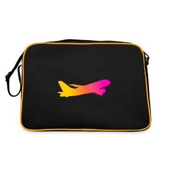 Airplane - Retro Bag - black/gold - Back