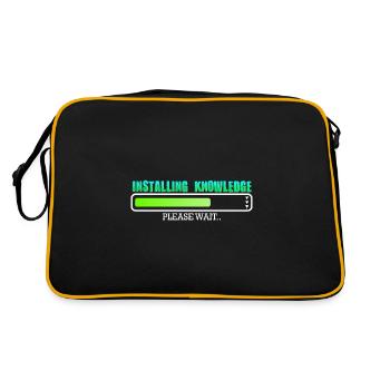 Installing Knowledge please wait - Retro Bag - black/gold - Back