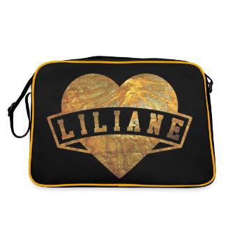 Liliane Hearts Gold - Retro Bag - black/gold - Back