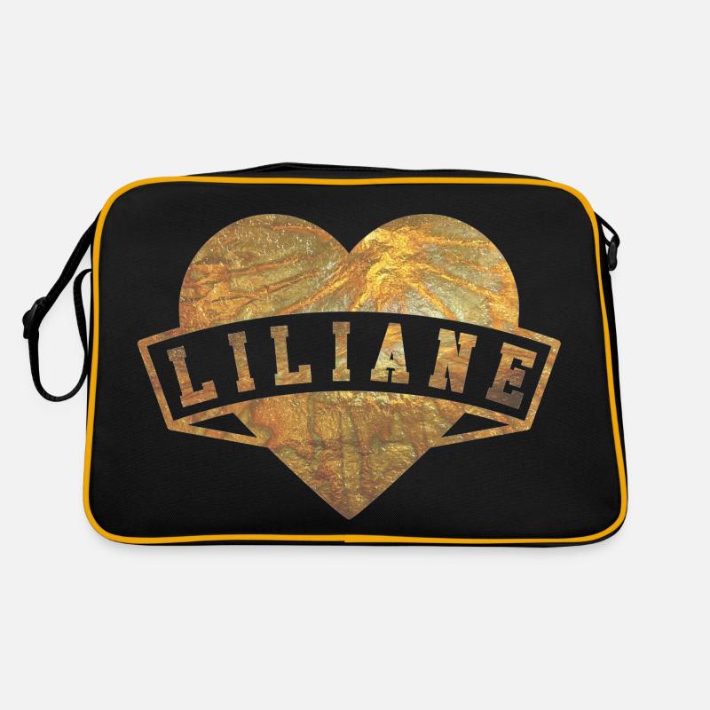 Liliane Hearts Gold Sac Retro