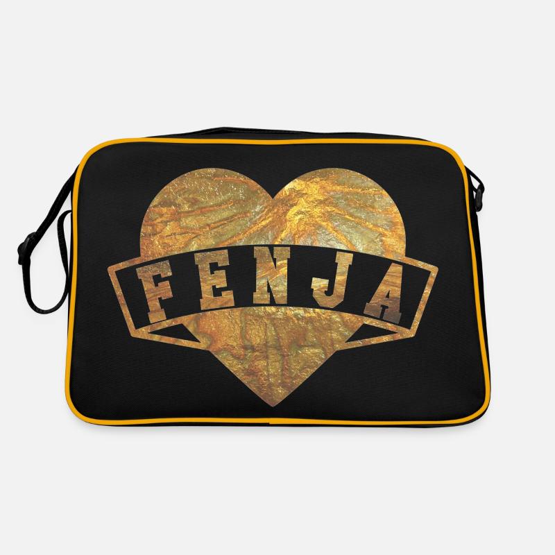 Fenja Hearts Gold Sac Retro