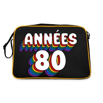EIGHTIES!!! - Retro Bag - black/gold - Back