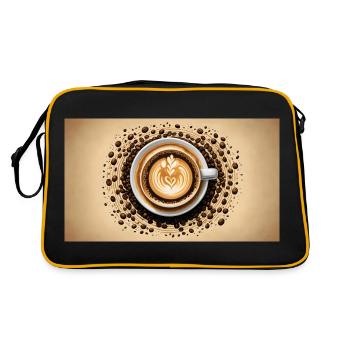 A Coffee Bean Latte from The Coffee Bean - Retro Bag - black/gold - Back
