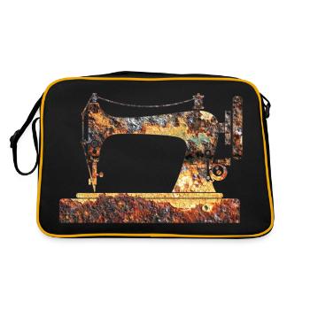 sewing machine - Retro Bag - black/gold - Back