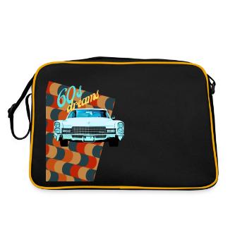Rêves des années 60 / Sixties / Oldtimers - Sac Retro - noir/or - Dos