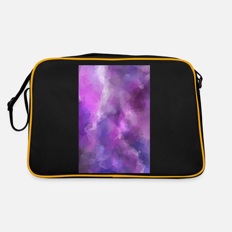 Low Poly triangulated Galaxy Retro Tasche