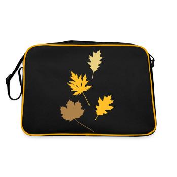 autumn leaves - Retro Bag - black/gold - Back