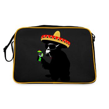Funky Monkey - Sac Retro - noir/or - Dos