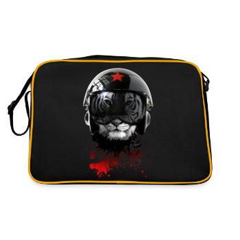 russian pilot by v6 dk - Sac Retro - noir/or - Dos