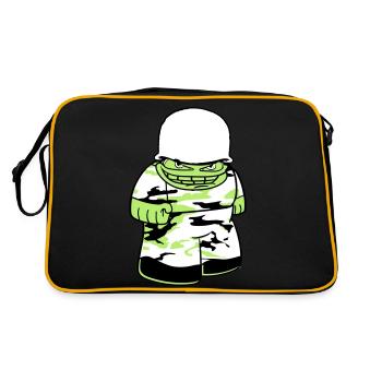 soldat camouflage guerre armée défense armée il - Sac Retro - noir/or - Dos