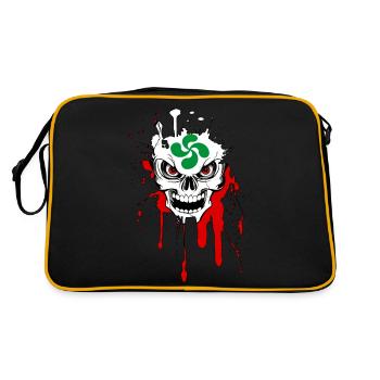 basque skull - Sac Retro - noir/or - Dos
