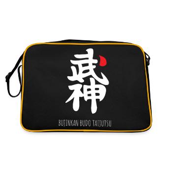 bujin bujinkan taijutsu - Sac Retro - noir/or - Dos