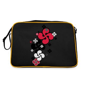 Croix Basque star - Sac Retro - noir/or - Dos