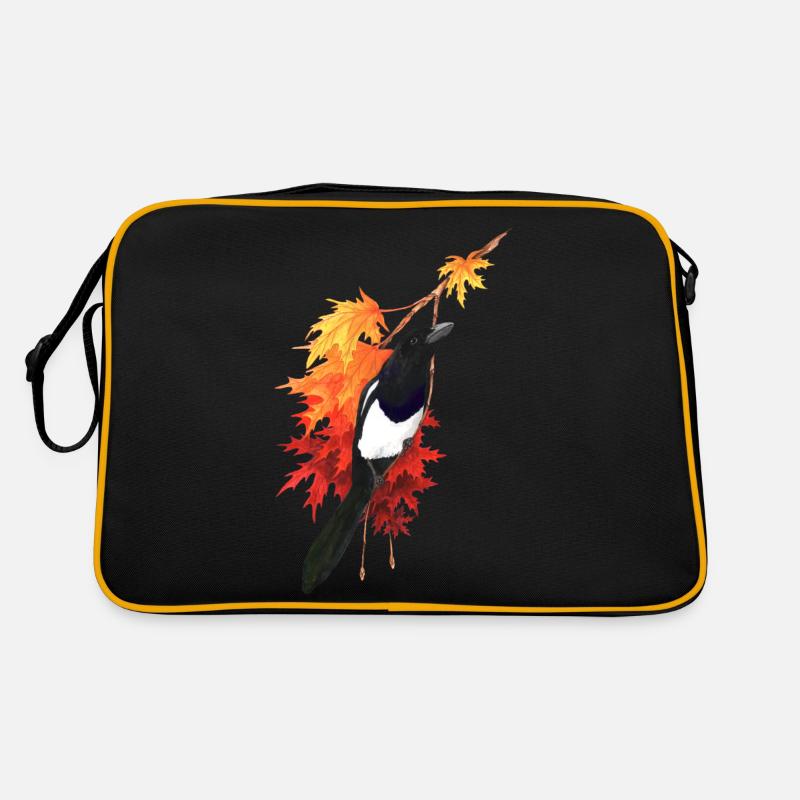Elster - Retro Tasche - Schwarz/Gold