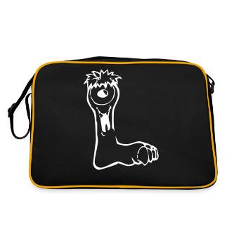 Monster L - Retro Bag - black/gold - Back