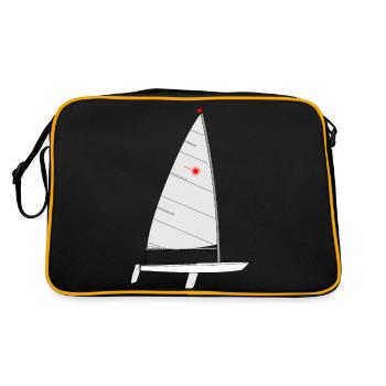 Laser crack - Retro Bag - black/gold - Back