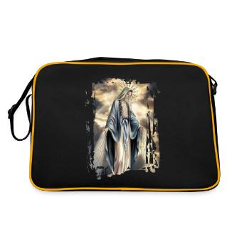 Holly Mary Maria Madonna Mariana Jungfrau Maria - Retro Tasche - Schwarz/Gold - Hinten