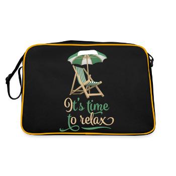Relax - Retro Bag - black/gold - Back