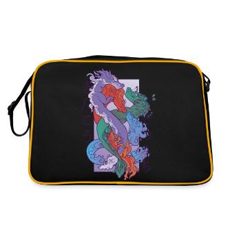 Ancient Dragon Creatures - Retro Bag - black/gold - Back