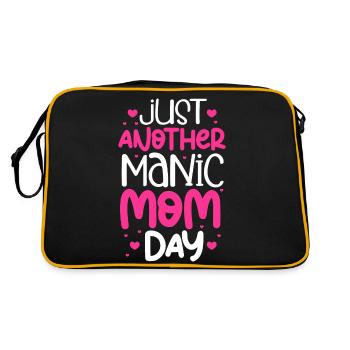 Juste une autre journée de maman maniaque - Sac Retro - noir/or - Dos