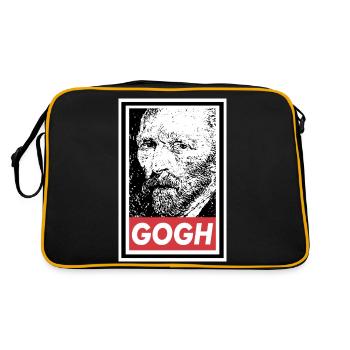 VAN GOGH OBEY - Retro Bag - black/gold - Back