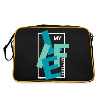 Ma vie compte - Vêtements chrétiens - Sac Retro - noir/or - Dos