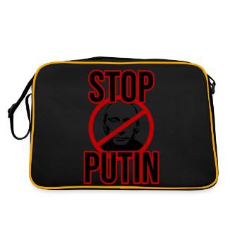 Arrêtez Poutine - Sac Retro - noir/or - Dos