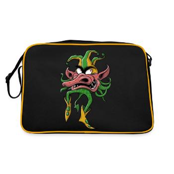 🤡 CIRCUS CLOWN Fun and Weird Gift Items - Retro Bag - black/gold - Back