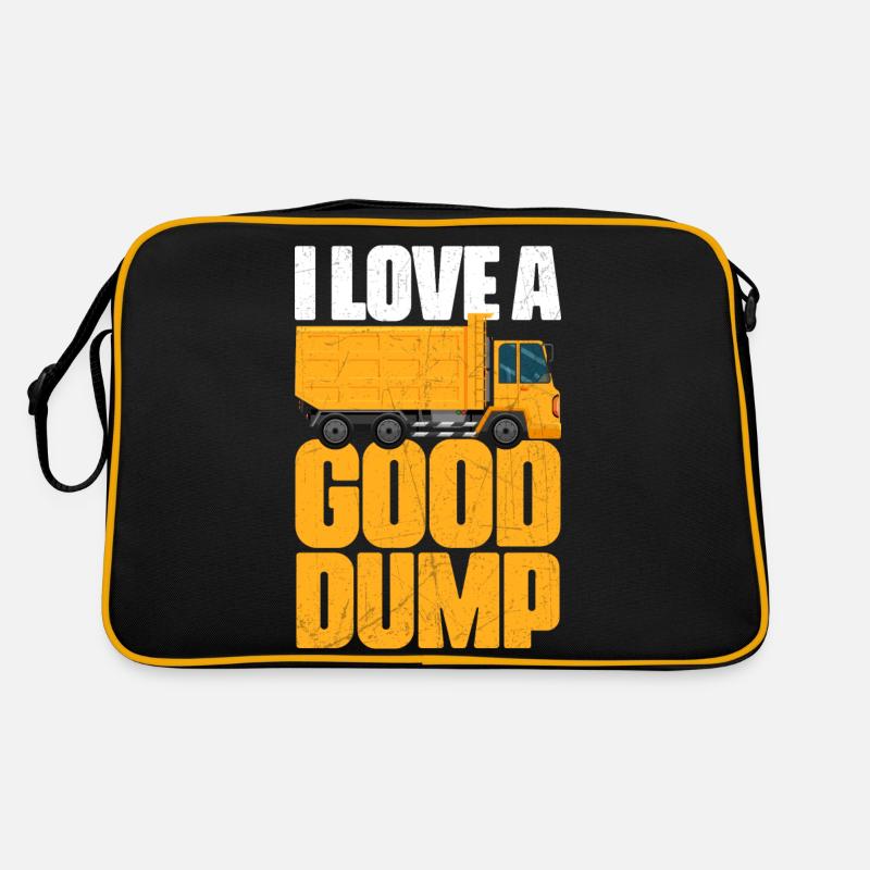I Love A Good Dump Garbage Man Trucker Garbage Retro Tasche