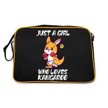 Conception d’amoureux du kangourou - Sac Retro - noir/or - Dos