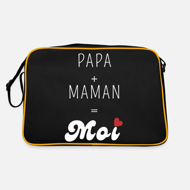 Papa plus maman égal moi Sac Retro