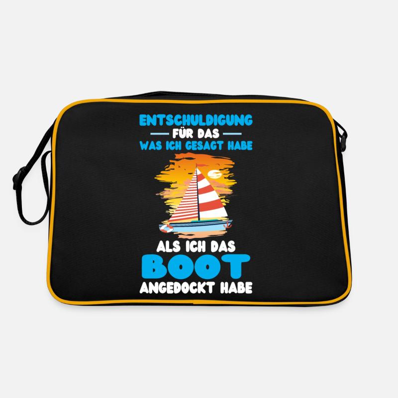 Boot Spruch ausrasten Retro Tasche