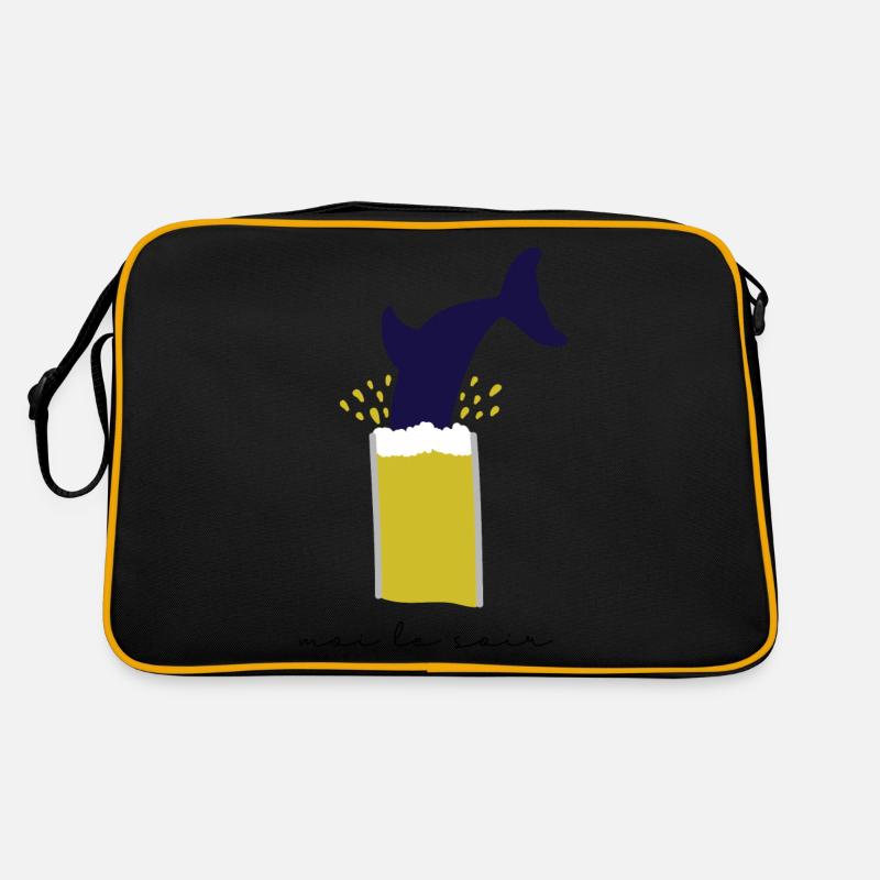 Moi le soir, plongeon et bière Sac Retro