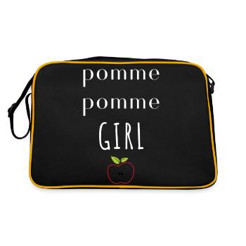 Pomme pomme girl - Sac Retro - noir/or - Dos
