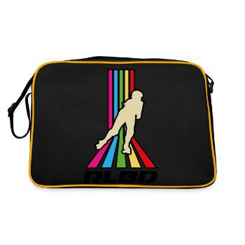 Rollerblade rainbow stripes - Retro Bag - black/gold - Back