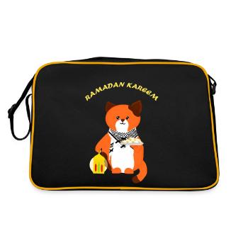 un doux invité du Ramadan - Sac Retro - noir/or - Dos