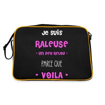 Je suis râleuse parce que voilà - Sac Retro - noir/or - Dos