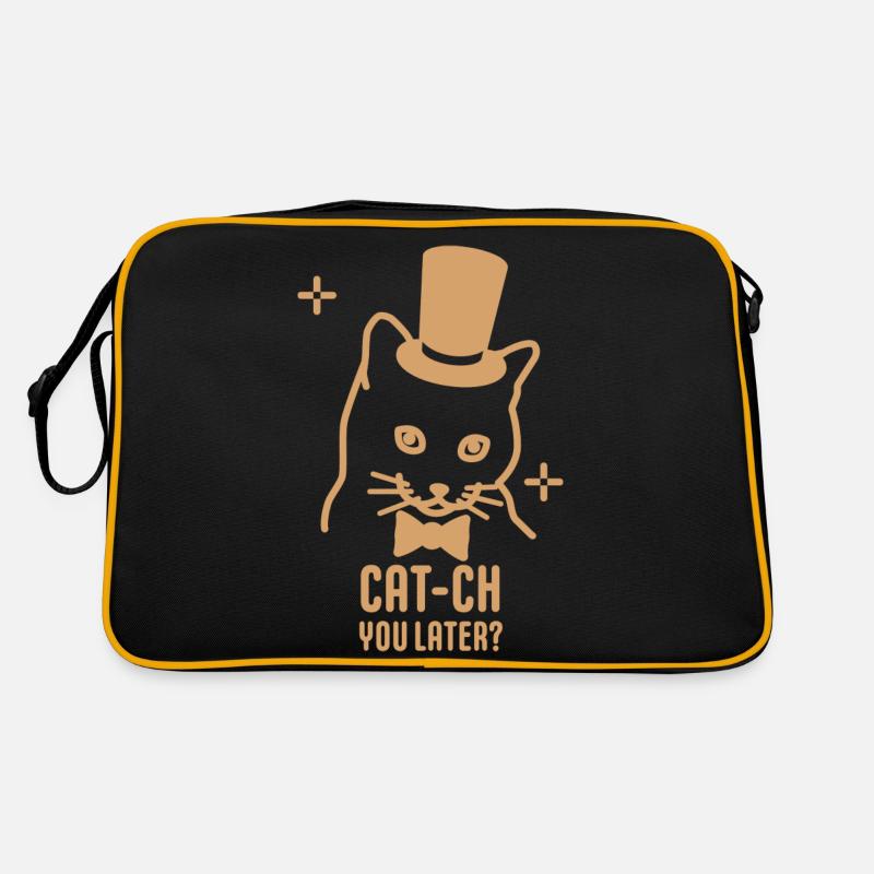 Vous rattraper plus tard - Sac Retro - noir/or