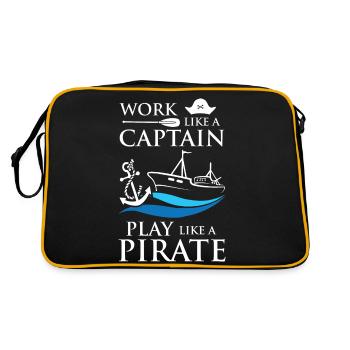 Captain Pirates - Retro Bag - black/gold - Back