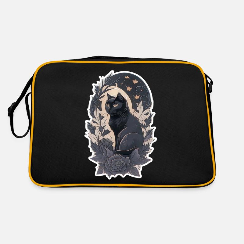 chat style gothique Sac Retro