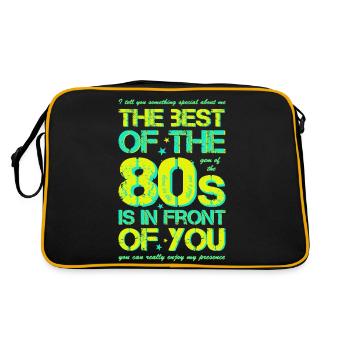 80s Eighties 80s - Retro Bag - black/gold - Back