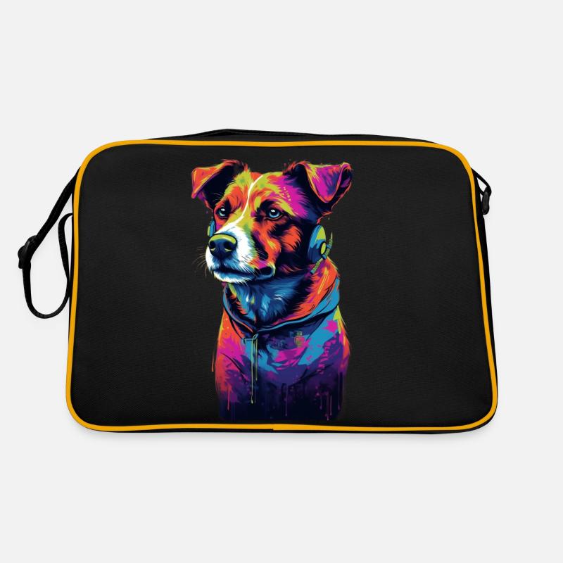Jack Russell Terrier 80s Synthwave Cadeau Sac Retro