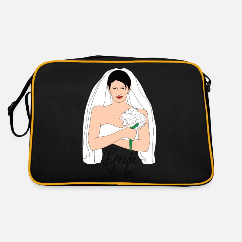 bride to be black 2 Retro Bag